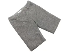 NATURAL BEAUTY BASIC ナチュラルビューティーベーシック ウール混 ラメ ハーフ パンツ sizeS/グレー ◇■ レディース