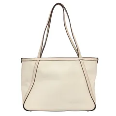 SAZABY サザビー トートバッグ レザー オフホワイト【中古】 レディース
