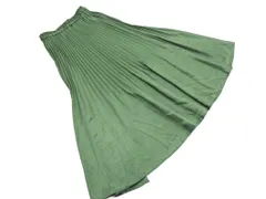 URBAN RESEARCH Sonny Label アーバンリサーチサニーレーベル サテン プリーツ スカート sizeF/緑 ■■ レディース