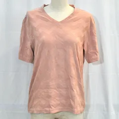 【A DAY IN THE LIFE UNITED ARROWS】（アデイインザライフユナイテッドアローズ）　Tシャツ／サーモンピンク／Vネック