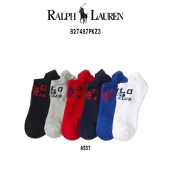 POLO RALPH LAUREN(ポロ ラルフローレン)ソックス ローカット アソート くるぶし 6足セット ロゴ 刺繍 靴下 男性用 メンズ POLO 67  827487PKZ3