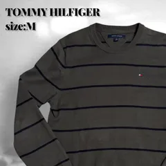 【TOMMY HILFIGER】コットンニット セーター ボーダー　 海外古着