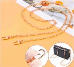 ストラップ チェーン 小豆チェーン バッグ　ショルダー ゴールド　アレンジ