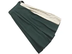 INGNI イング 切替 グレンチェック 巻き ラップ スカート sizeM/緑 ■■ レディース