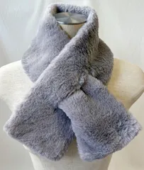 エコファー　ティペット　マフラー　ファーマフラー　フェイクマフラー　カジュアル　秋冬ファッション　防寒