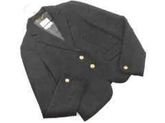 KUMIKYOKU 組曲 ウール100% ジャケット size2/チャコール ◇■ レディース