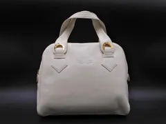 HANAE MORI ハナエモリ レザー ハンド バッグ アイボリー ■■ レディース