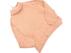 earth music&ecology アースミュージック＆エコロジー ボリュームスリーブ タートルネック ニット セーター sizeF/ピンク ◇■ レディース