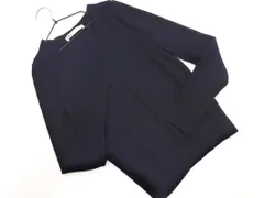 ZARA ザラ Vネック ニット セーター sizeS/濃紺 ◇■ レディース