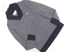 arnold palmer アーノルドパーマー ウール混 ボーダー ニット セーター size3/紺ｘ白 ◇■ メンズ