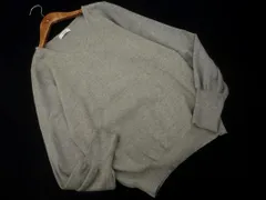 a.v.v アーヴェヴェ Vネック ニット セーター sizeM/グレー ◇■ レディース