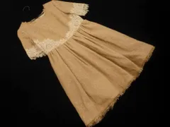 JILLSTUART ジルスチュアート ウール混 ラメ Aライン ワンピース size0/ベージュ ◇■ レディース