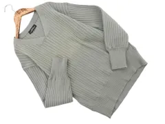 green label relaxing グリーンレーベルリラクシング ユナイテッドアローズ Vネック ニット セーター グレー ◇■ レディース