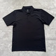 ユニクロ ドライEX ポロシャツ 半袖 Lサイズ ブラック 黒 吸汗速乾
