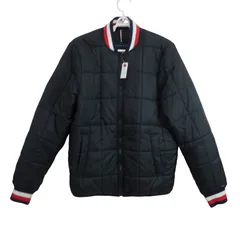 【美品】TOMMY HILFIGER(トミーヒルフィガー) ダウンブルゾン 黒 メンズ S/P ゴルフウェア 2511-0640 中古