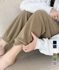 フリースパンツ 暖かいルームウェアパンツ