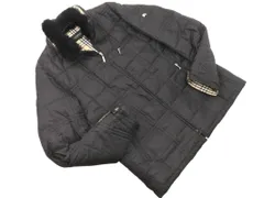 BURBERRY バーバリー BLACK LABEL ブラックレーベル ラビットファー ダウン ジャケット sizeM/黒 ◆■◎メンズ