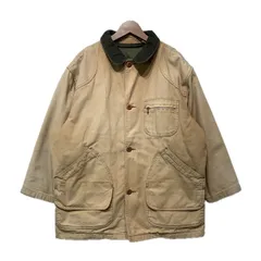 L.L.Bean　ハンティングジャケット　90s vintage　90年代　カバーオール　ダック地　アウター　中綿ジャンパー　襟コーデュロイ　USA製　アウトドア　古着