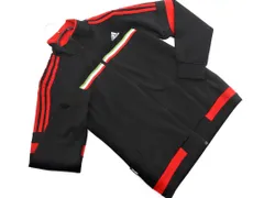 adidas アディダス プリント トラック ジャケット sizeM/黒ｘ赤 ◇■ メンズ