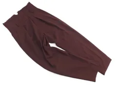 Aga アーガ タック テーパード パンツ size9/ボルドー ■■ レディース