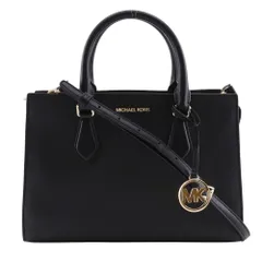 【Michael Kors】マイケルコース シェイラ 2WAYショルダー レザー 黒 レディース ハンドバッグ