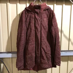 976 THE NORTH FACE ダウンコート ブラウン L ザ・ノースフェイス ロングジャケット ワンポイント 刺繍ロゴ アウトドア 古着卸 アメリカ仕入