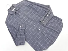 green label relaxing グリーンレーベルリラクシング ユナイテッドアローズ チェック ボタンダウン シャツ sizeM/グレーｘ白 ◇■ メンズ