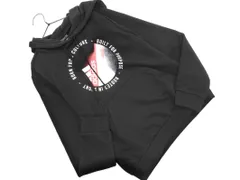 新品 adidas アディダス プリント プルオーバー パーカー sizeS/黒 ◇■ レディース