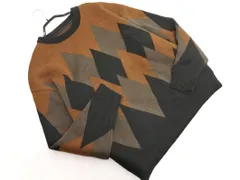 MONO-MART モノマート 総柄 ニット セーター sizeS/茶 ◇■ メンズ