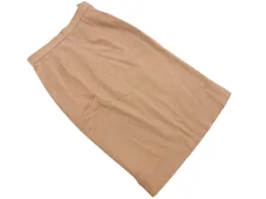 Christian Dior クリスチャンディオール ウール混 タイト スカート sizeM/ベージュ ◇■ レディース