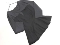 piccin ピッチン フェイクレイヤード カットソー sizeM/チャコールグレーx黒 ◇■ レディース