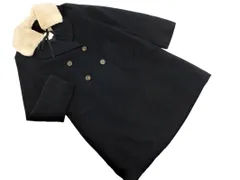 earth music&ecology アースミュージック＆エコロジー フェイクファー ダブル コート sizeS/紺 ◇■ レディース