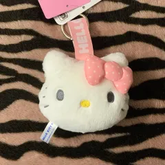 サンリオ ハローキティ フェイス タグ マスコット キティ ぬいぐるみ キーホルダー 中島