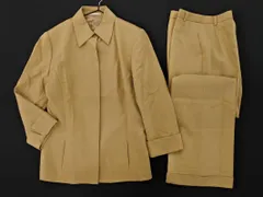 BURBERRY バーバリー シルク混 セットアップ ジャケット パンツ スーツ size38/ベージュ ◇■◎レディース