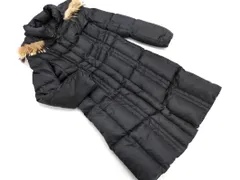 UNTITLED アンタイトル フード ファー ダウン コート size1/黒 ◆■ レディース