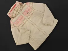 adidas アディダス フード付き ジップアップ 中綿 ジャケット sizeM/ベージュxピンク ◇■ レディース