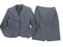 INDIVI インディヴィ セットアップ ジャケット スカート スーツ sizeジャケット38 スカート40/グレー ■■ レディース