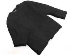 nano universe ナノユニバース ニット ショール カーディガン sizeS/黒 ◇■ メンズ