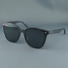 サングラス RayBan RB4423D USED美品 クリア レイバン ブルーグレー トランスペアレント グレー アイウェア スクエア ウェリントン 中古 X8374