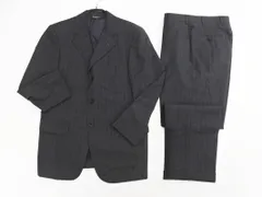 PAUL STUART ポールスチュアート ピンストライプ セットアップ ジャケット パンツ スーツ チャコール ■■ メンズ