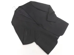 BURBERRY バーバリー ウール100% ストライプ テーラード ジャケット sizeM/黒 ◇■ メンズ