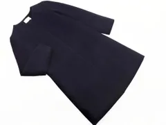 BEAUTY & YOUTH ビューティ&ユース ユナイテッドアローズ ウール100% ノーカラー コート sizeS/紺 ◇■ レディース