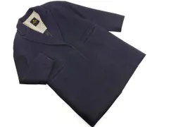 nano universe ナノユニバース ウール混 チェスター コート size36/紺 ◇■ レディース