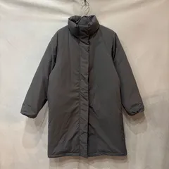 無印良品 撥水 ダウン ロング コート ジャケット レディース S チャコール グレー アウター USED