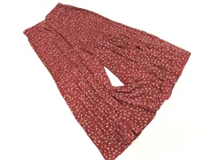 grove グローブ 花柄 プリーツ スカート sizeM/えんじ ◇■ レディース