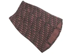 INDIVI インディヴィ ウール混 総柄 Aライン 台形 スカート size38/グレーx紫 ◇■ レディース