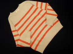 新品 studio CLIP スタジオクリップ ボーダー ニット セーター sizeF/ベージュｘオレンジ ◇■ レディース