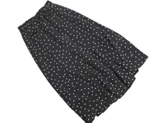 MAJESTIC LEGON マジェスティックレゴン ドット ロング スカート sizeM/黒 ◇■ レディース