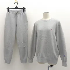 Champion / チャンピオン ◆セットアップ/スウェット裏起毛/パンツ/グレー/サイズ上L下S C3-Y037 C3Y224 【メンズ/MEN/男性/ボーイズ/紳士】 メンズファッション【中古】 