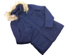 NICOLE CLUB ニコルクラブ FOR MEN ラクーンファー 付き 中綿 ジャケット size48/紺 ◆■ メンズ